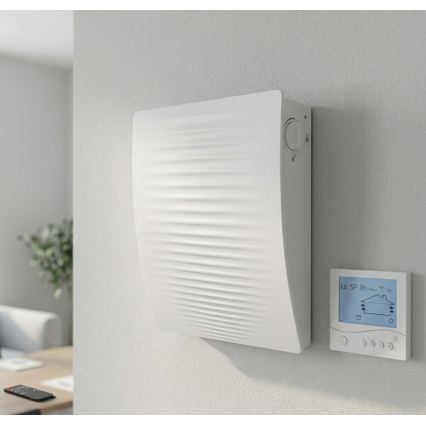 Dalap 55561 - Set van 2 kamer-warmteterugwinning ZEPHIR SIMPLE DOUBLE 7,61W/230V