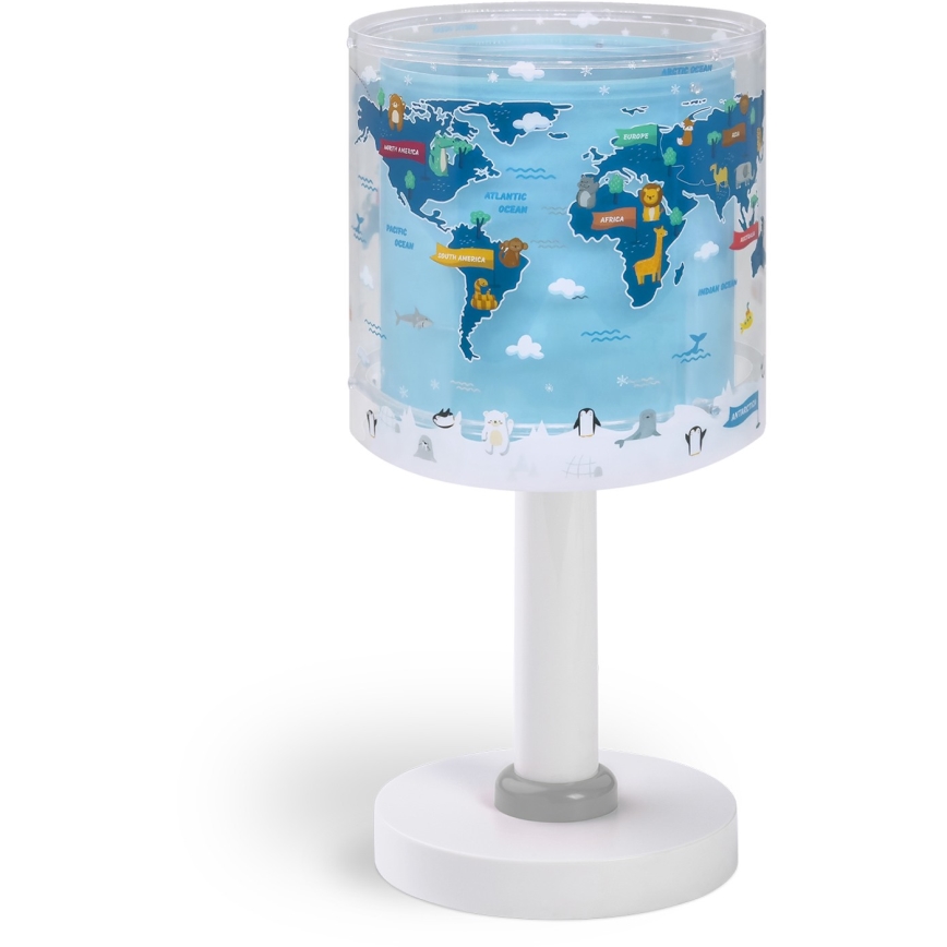 Dalber 40671 - LED kinderlampje WORLD 1xG4/4W/230V blauw