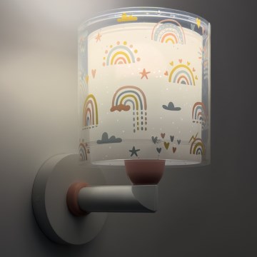Dalber 41199 - Kinderwandlamp RAINBOW 1xE27/15W/230V veelkleurig