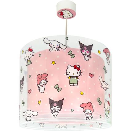Dalber 41252 - Kinderhanglamp HELLO KITTY&FRIENDS 1xE27/15W/230V roze