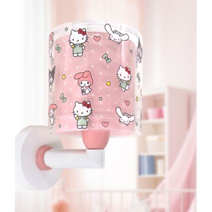 Dalber 41259 - Kinderwandlamp HELLO KITTY&FRIENDS 1xE27/15W/230V roze