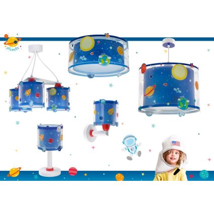 Dalber 41341N - LED kinderlamp PLANETS 1xG4/4W/230V blauw