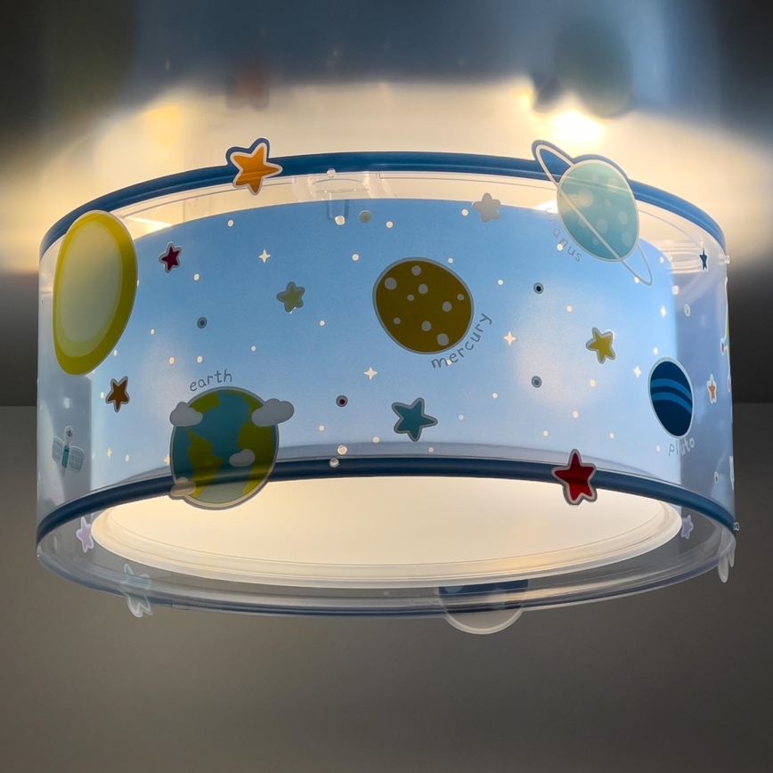 Tekstschrijver kraan Wanten Dalber 41346 - Plafondlamp voor Kinderen PLANETS 2xE27/60W/230V |  Lampenmanie