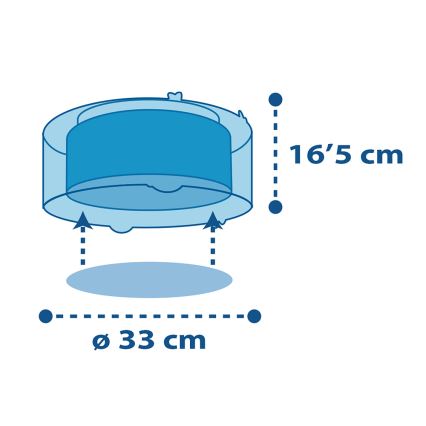 Dalber 41346 - Plafondlamp voor Kinderen PLANETS 2xE27/60W/230V