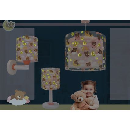 Dalber 41571S - LED kinderlampje BABY TEDDY 1xG4/4W/230V roze