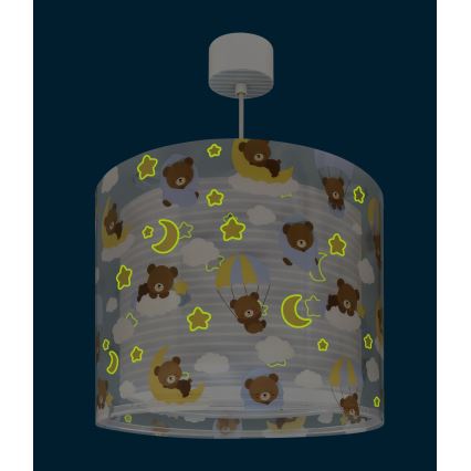 Dalber 41572T - Kinderlamp BABY TEDDY 1xE27/15W/230V blauw