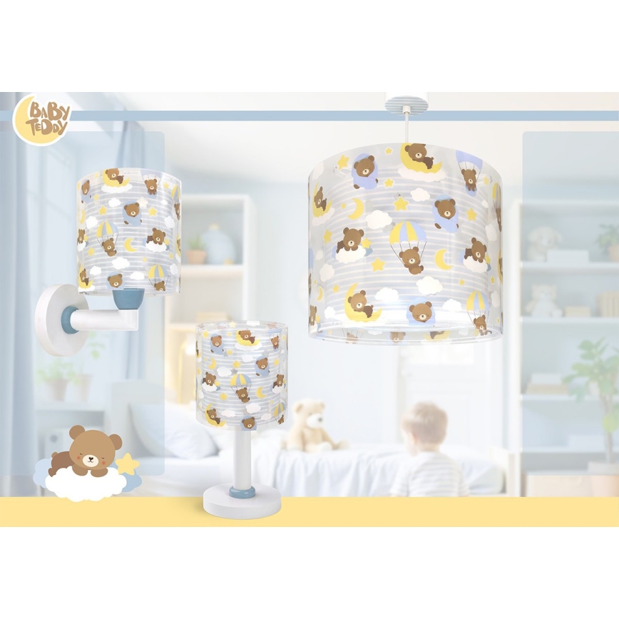 Dalber 41572T - Kinderlamp BABY TEDDY 1xE27/15W/230V blauw