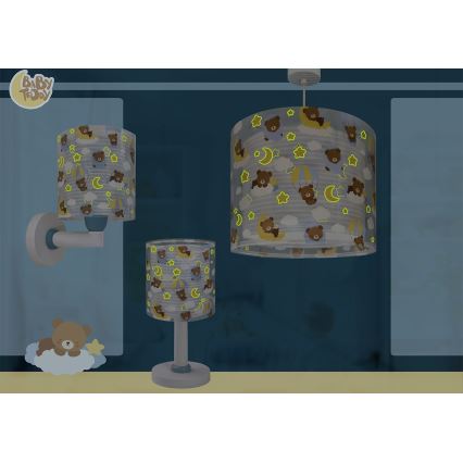 Dalber 41572T - Kinderlamp BABY TEDDY 1xE27/15W/230V blauw