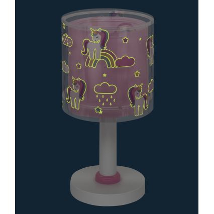 Dalber 41591N - LED-kinderlampje UNICORNS 1xG4/4W/230V roze