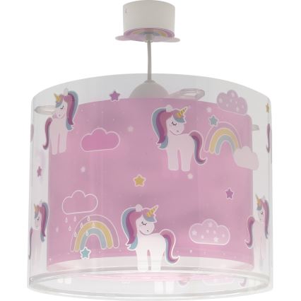 Dalber 41592 - Hanglamp voor kinderen UNICORNS 1xE27/60W/230V