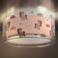 Dalber 41596 - Plafondlamp voor Kinderen UNICORNS 2xE27/60W/230V