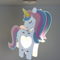 Dalber 41597 - Hanglamp voor kinderen UNICORN 1xE27/15W/230V