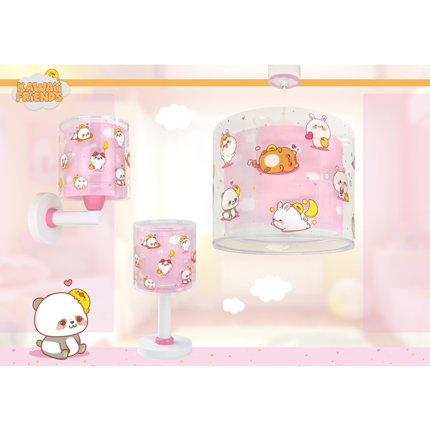 Dalber 41761S - LED kinderlampje KAWAII FRIENDS 1xG4/4W/230V roze