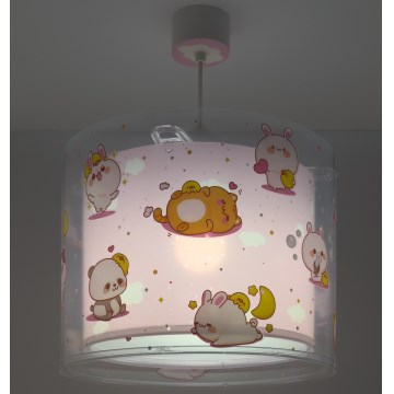 Dalber 41762S - Kinderlamp KAWAII FRIENDS 1xE27/15W/230V roze