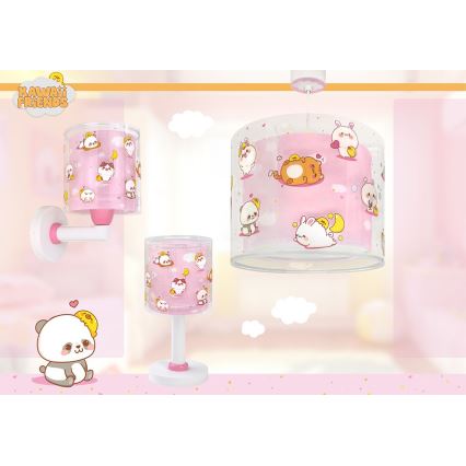 Dalber 41762S - Kinderlamp KAWAII FRIENDS 1xE27/15W/230V roze