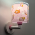 Dalber 41769S - Kinderwandlamp KAWAII FRIENDS 1xE27/15W/230V roze