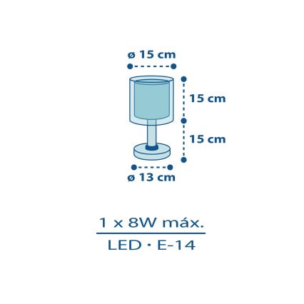 Dalber 60611N - LED-kinderlamp POLICE 1xG4/4W/230V veelkleurig