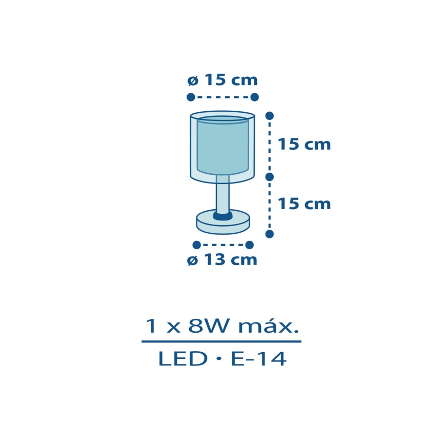 Dalber 60611N - LED-kinderlamp POLICE 1xG4/4W/230V veelkleurig
