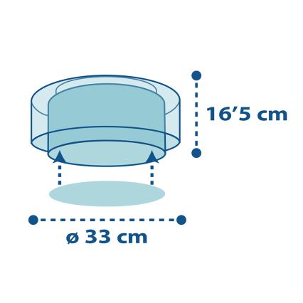 Dalber 60616 - Plafondlamp met Kinderen POLICE 2xE27/60W/230V