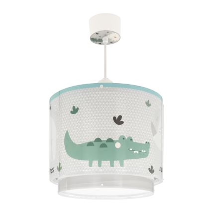 Dalber 60622 - Hanglamp voor kinderen RHICO AND CROCO 1xE27/15W/230V