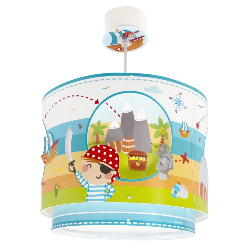 Dalber 60652 - Hanglamp voor kinderen PIRAAT ISLAND 1xE27/15W/230V