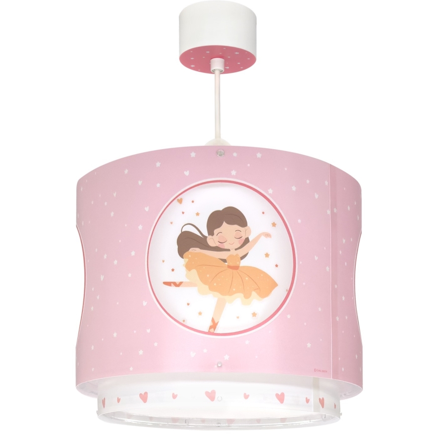Dalber 60912 - Kinderhanglamp PRINCESS DANCE 1xE27/15W/230V roze