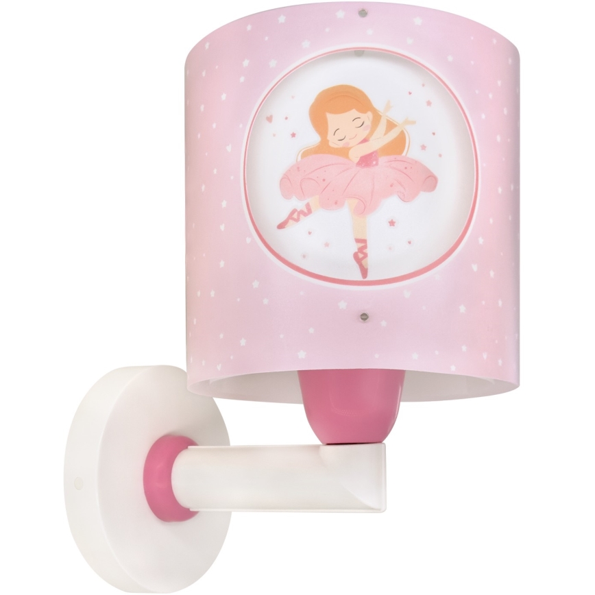 Dalber 60919 - Kinderwandlamp PRINCESS DANCE 1xE27/15W/230V roze