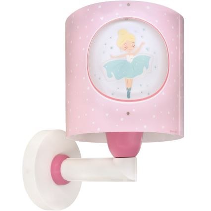 Dalber 60919 - Kinderwandlamp PRINCESS DANCE 1xE27/15W/230V roze