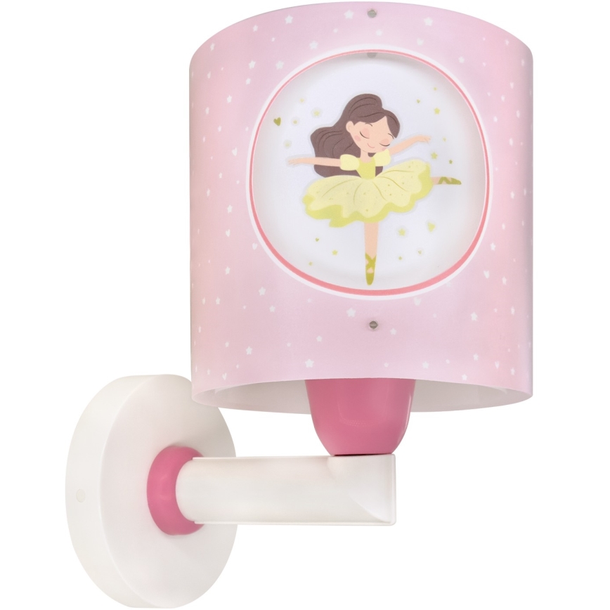 Dalber 60919 - Kinderwandlamp PRINCESS DANCE 1xE27/15W/230V roze