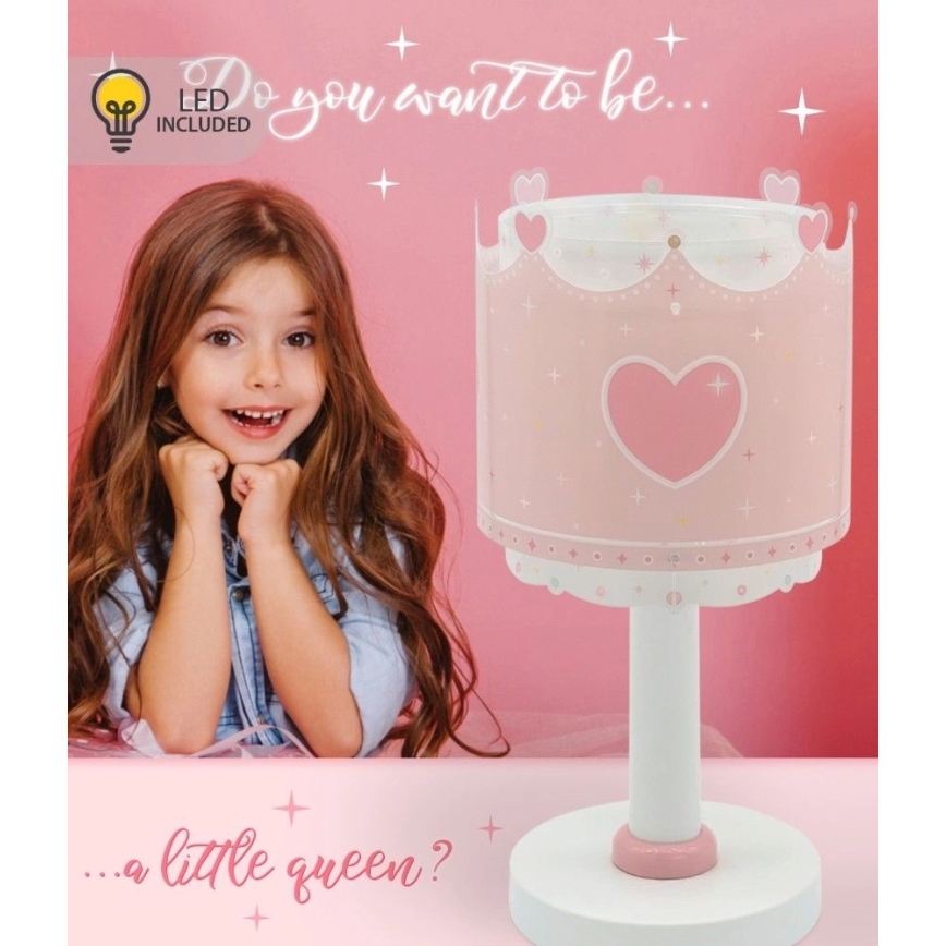 Dalber 61101N - LED kinderlampje LITTLE QUEEN 1xG4/4W/230V roze