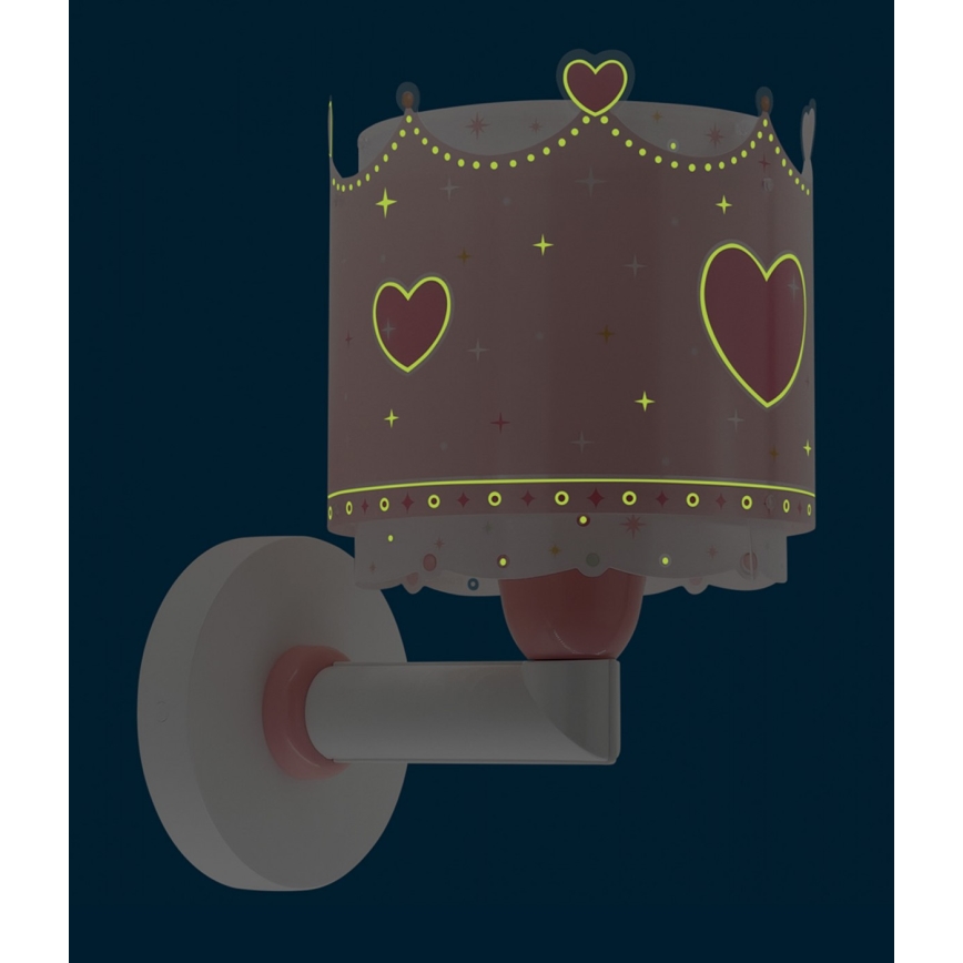 Dalber 61109 - Wand Lamp voor Kinderen LITTLE QUEEN 1xE27/60W/230V