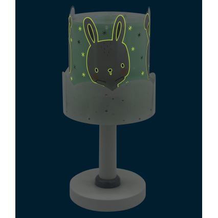 Dalber 61151H - Lamp voor Kinderen BUNNY 1xE14/40W/230V groen