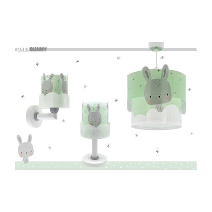 Dalber 61151H - Lamp voor Kinderen BUNNY 1xE14/40W/230V groen