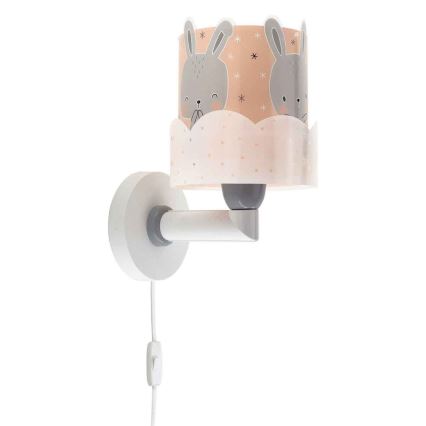 Dalber 61159S - Wand Lamp voor Kinderen BUNNY 1xE27/60W/230V oranje