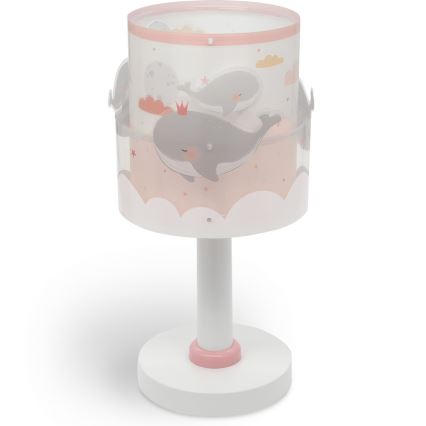 Dalber 61171S - Kleine kinderlamp WHALE DREAMS 1xE14/8W/230V roze