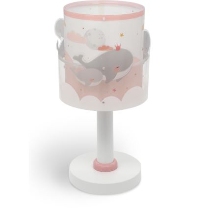 Dalber 61171S - Kleine kinderlamp WHALE DREAMS 1xE14/8W/230V roze