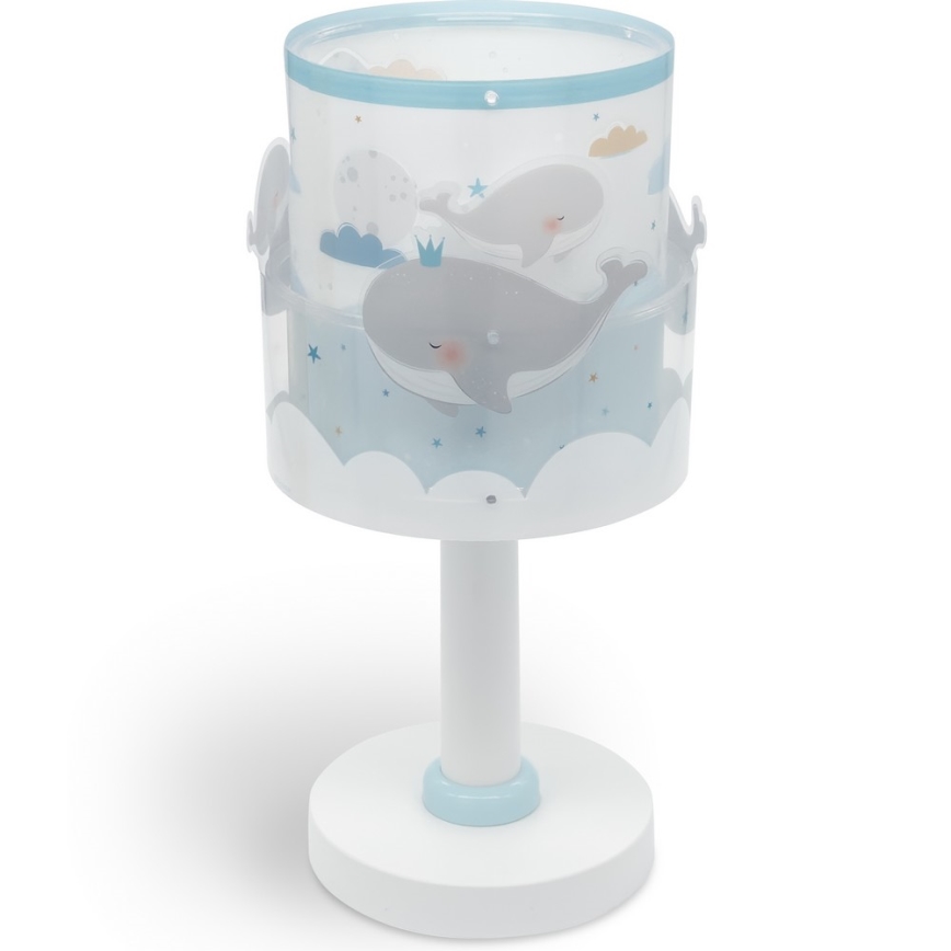 Dalber 61171T - Kleine kinderlamp WHALE DREAMS 1xE14/8W/230V blauw