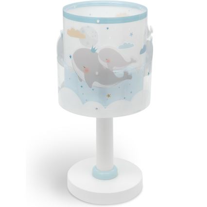 Dalber 61171T - Kleine kinderlamp WHALE DREAMS 1xE14/8W/230V blauw