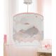 Dalber 61172S - Hanglamp voor kinderen WHALE DREAMS 1xE27/15W/230V roze