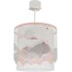 Dalber 61172S - Hanglamp voor kinderen WHALE DREAMS 1xE27/15W/230V roze