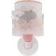 Dalber 61179S - Wandlamp voor kinderen WHALE DREAMS 1xE27/15W/230V roze