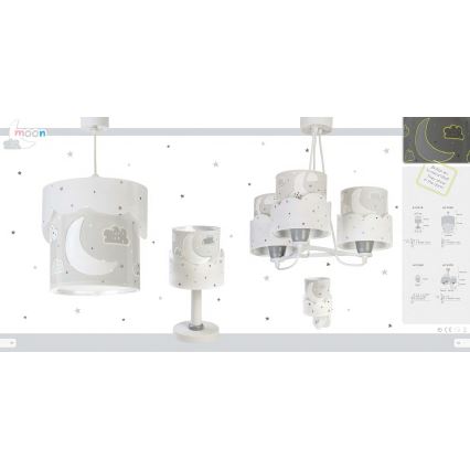 Dalber 61235E - LED Stopcontact lamp MOON 1xE14/0,3W/230V