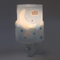 Dalber 61235T - LED Stopcontact lamp MOON 1xE14/0,3W/230V