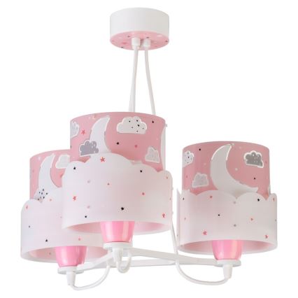 Dalber 61237S - Kinderhanglamp MOON 3xE27/60W/230V