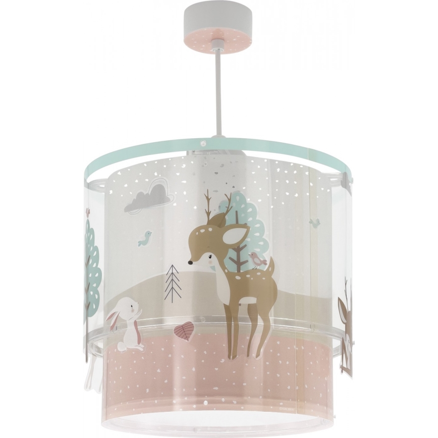 Dalber 61272 - Hanglamp voor Kinderen LOVING DEER 1xE27/60W/230V