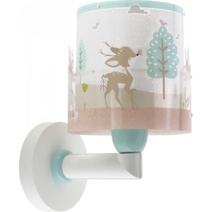 Dalber 61279 - Wand Lamp voor Kinderen LOVING DEER 1xE27/60W/230V