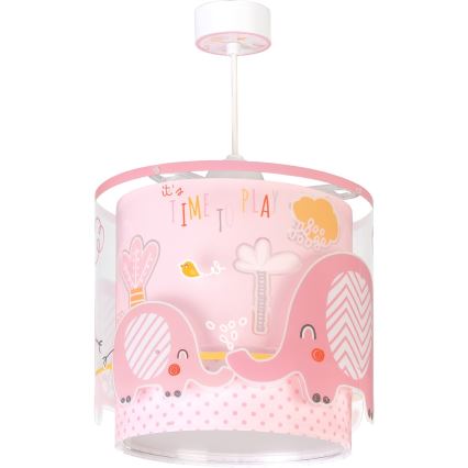 Dalber 61332S - Kinderhanglamp LITTLE ELEPHANT 1xE27/60W/230V