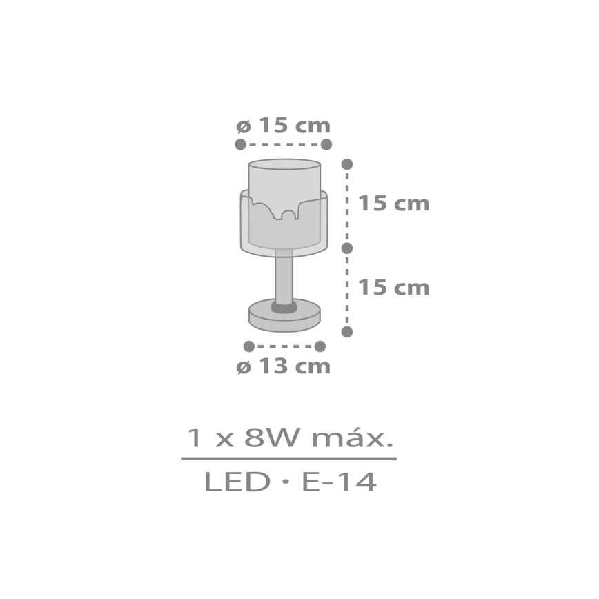 Dalber 61681N - LED-kinderlampje BABY TRAVEL 1xG4/4W/230V veelkleurig