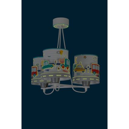 Dalber 61687 - Kinderhanglamp BABY TRAVEL 3xE27/60W/230V