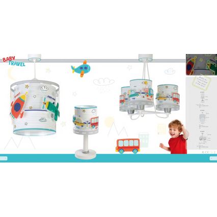 Dalber 61687 - Kinderhanglamp BABY TRAVEL 3xE27/60W/230V